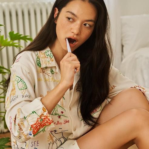 韓國HETRAS 彩虹雙層刷毛油漆桶牙刷21支