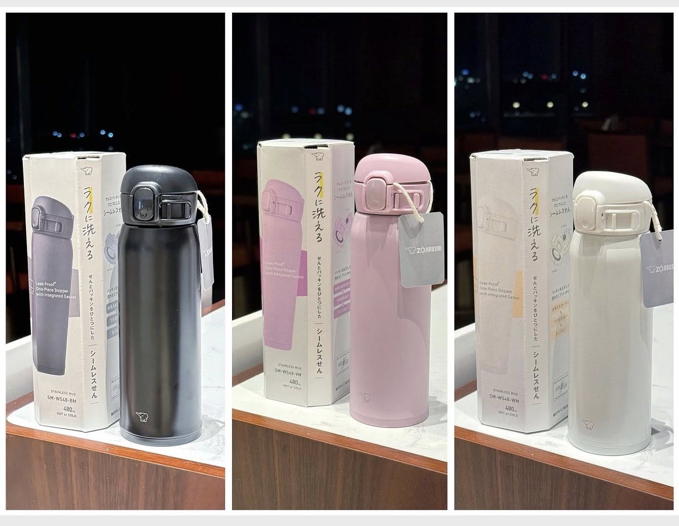 日本象印480ml超輕量One Touch 保溫杯