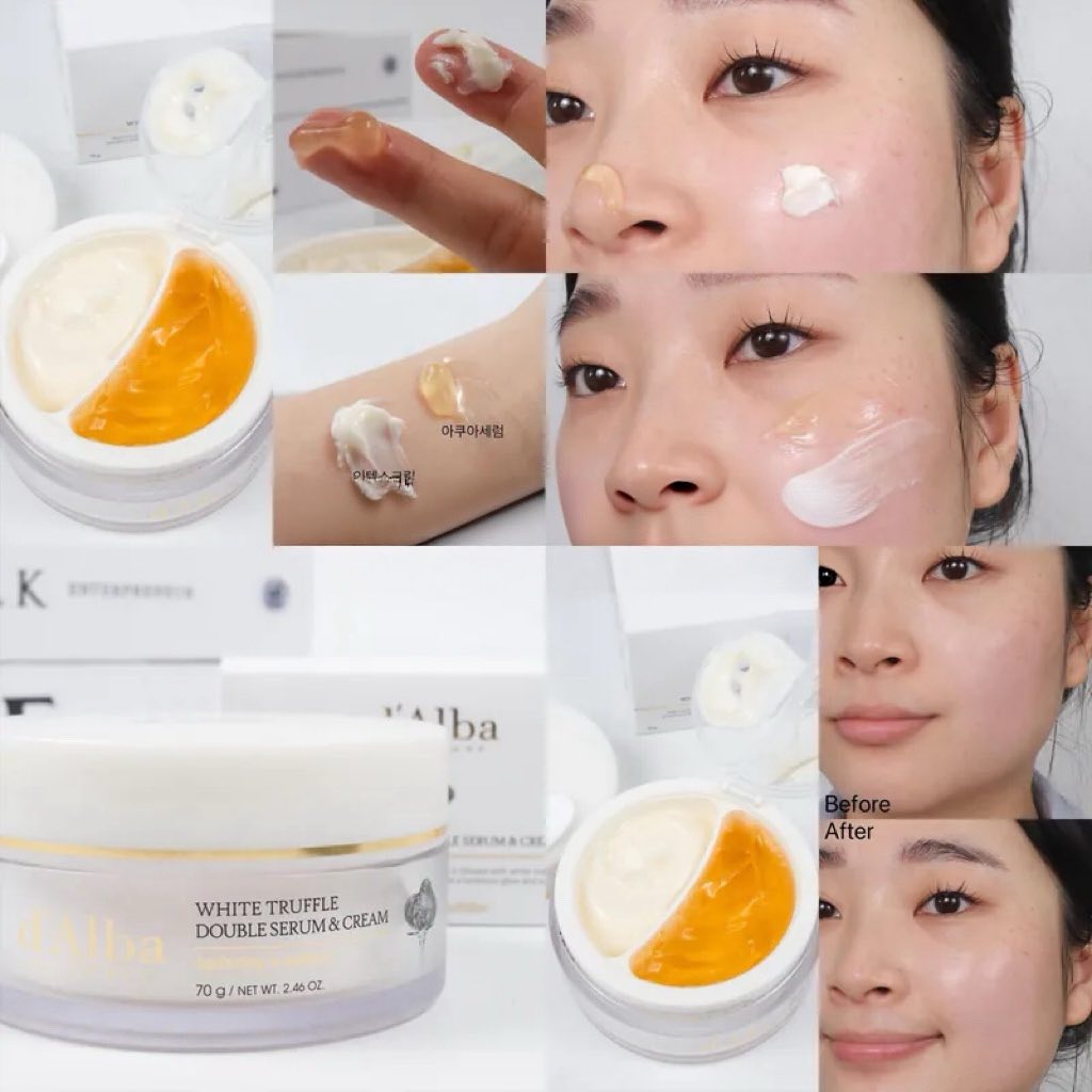 韓國D’Alba 白松露雙效水精華乳霜