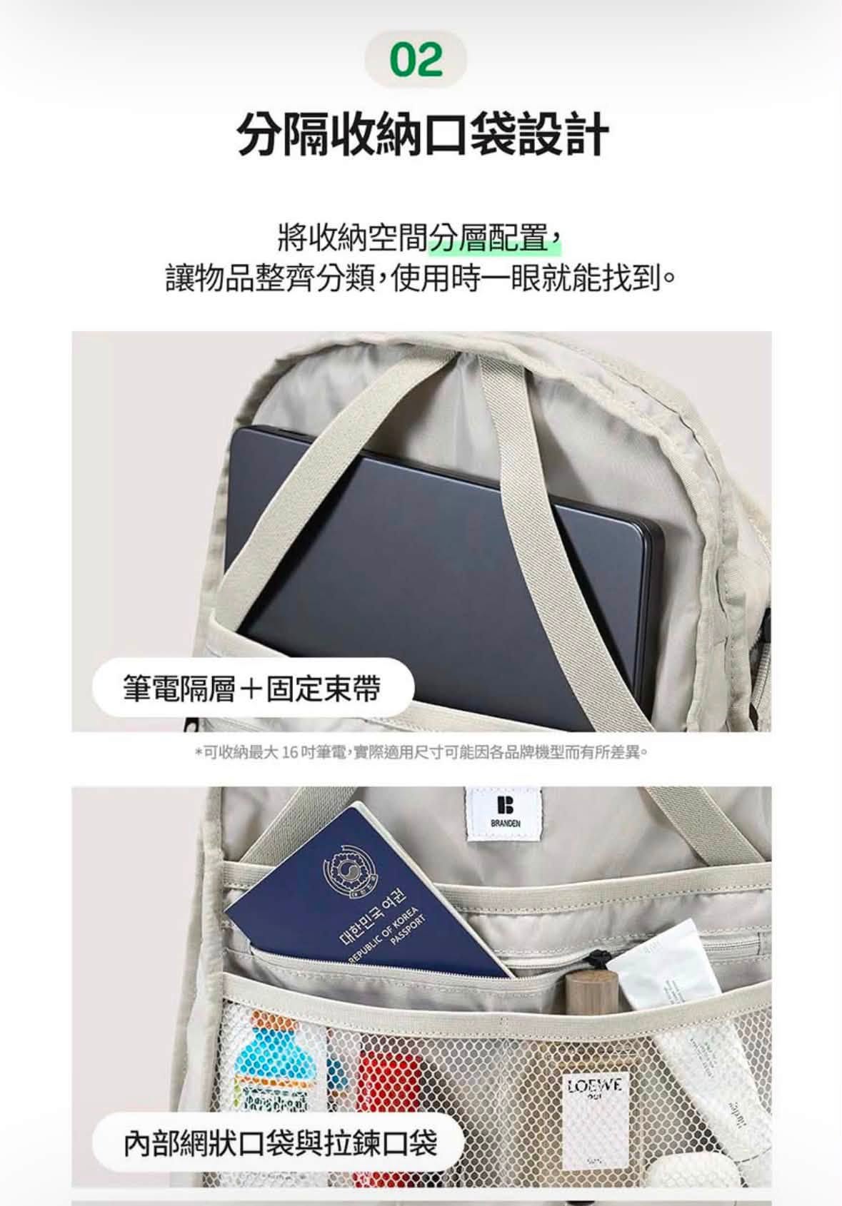 韓國 Branden Safe Plus 防盜背包