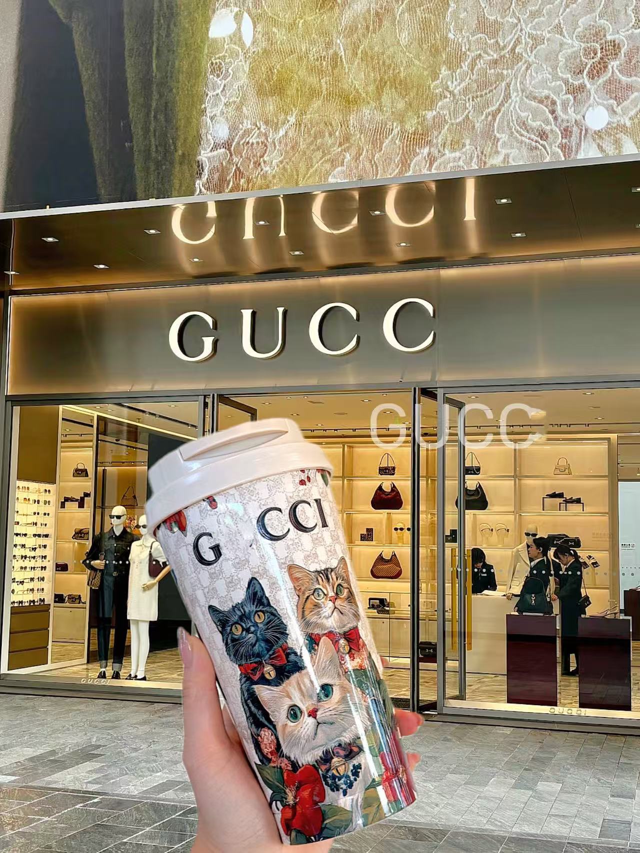 GC家三花貓系列隨行咖啡杯