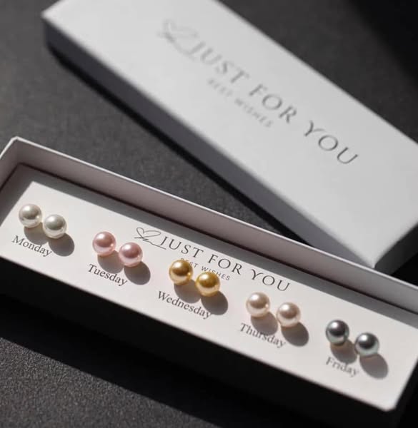 Japanese sparkling pearl a week gift box-silver needle