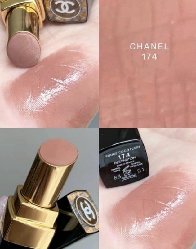 Chanel COCO 晶亮水唇膏1.5g 色號#174 裸粉櫻花小樣口紅