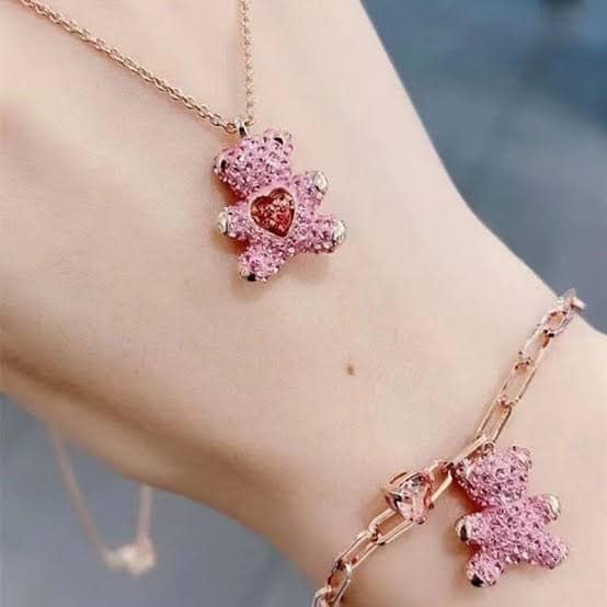 Swarovski 泰迪熊頸鏈