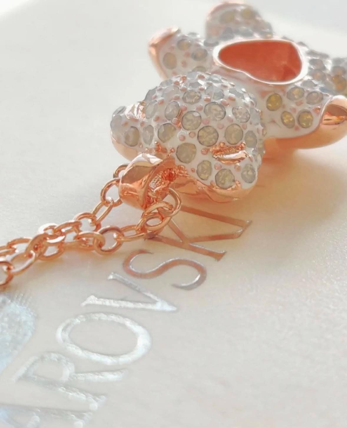 Swarovski 泰迪熊頸鏈