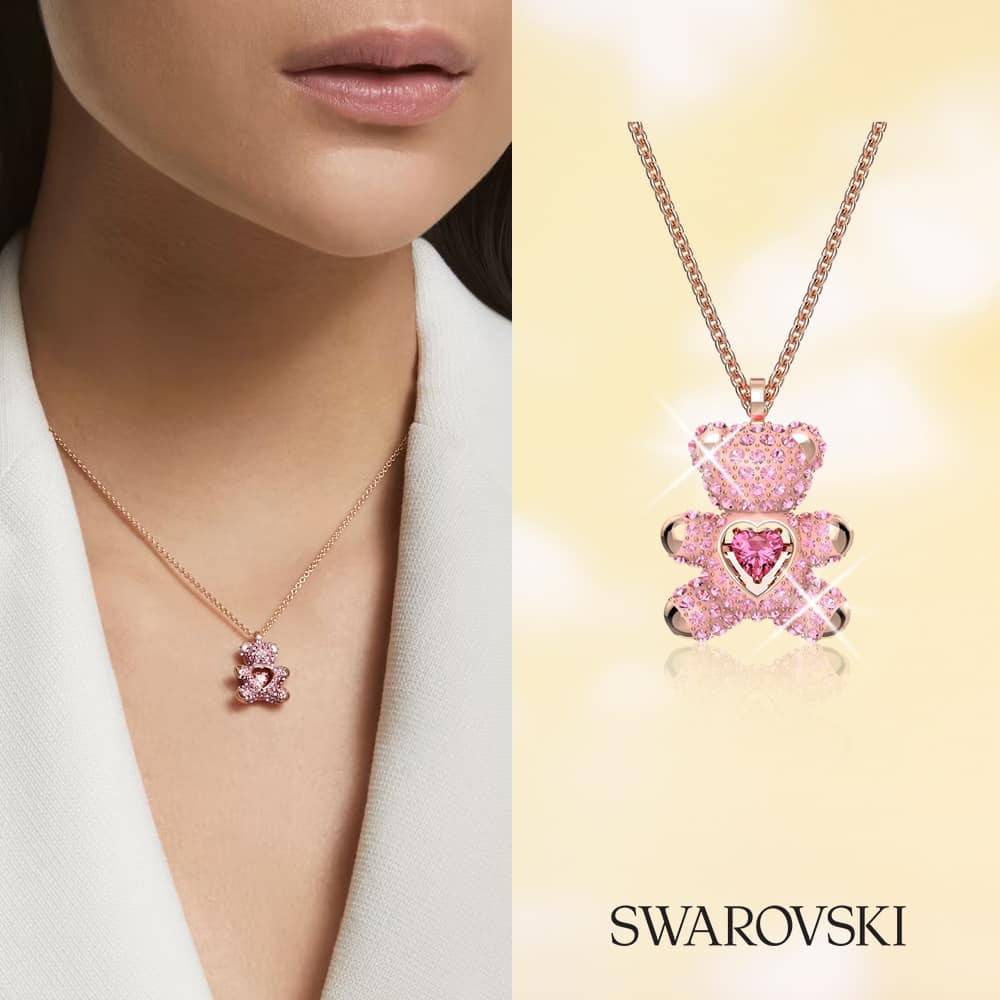 Swarovski 泰迪熊頸鏈