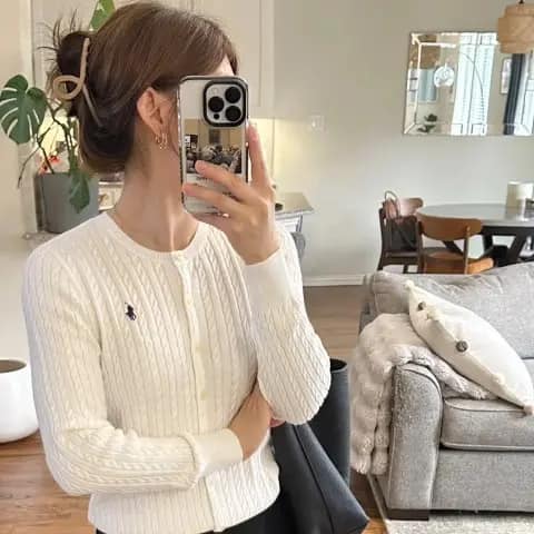 百搭溫暖羊毛針織開衫