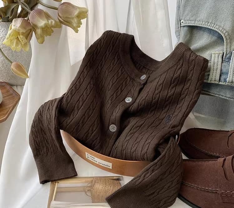 百搭溫暖羊毛針織開衫