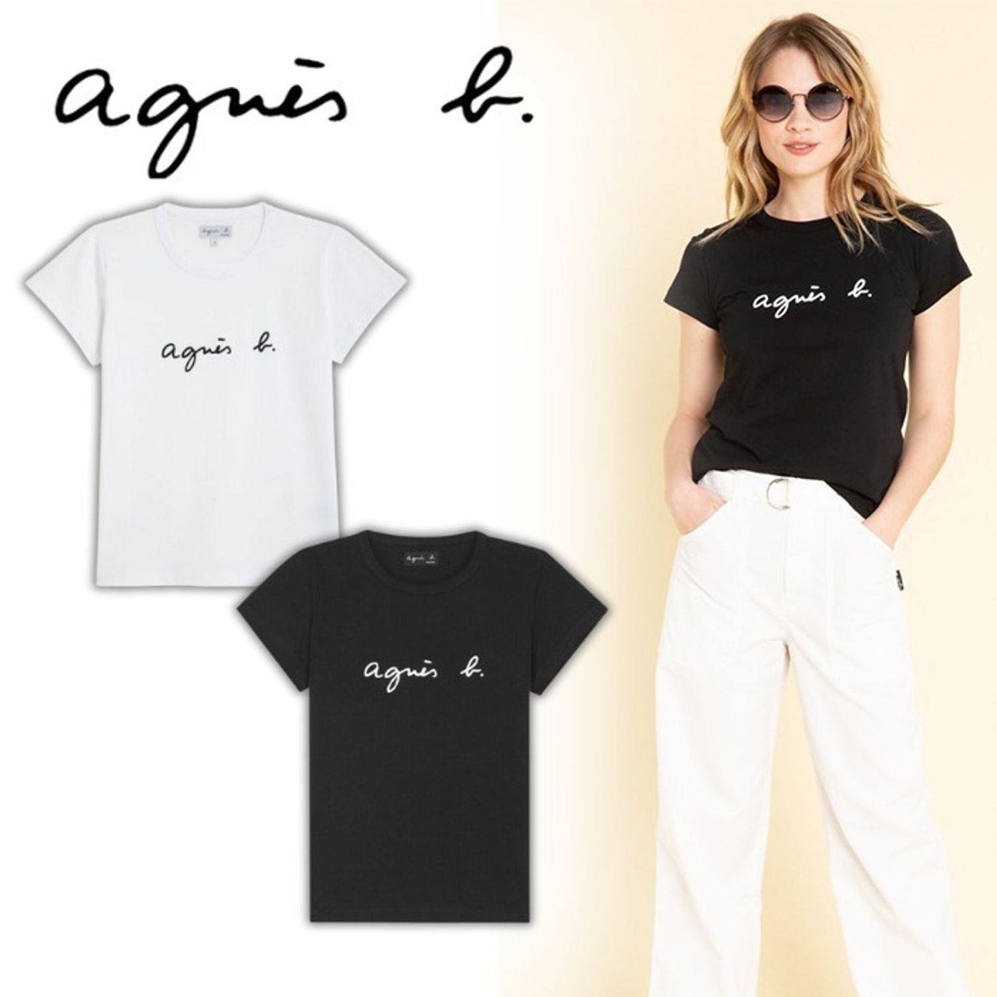 Agnes b.經典 Logo T 恤