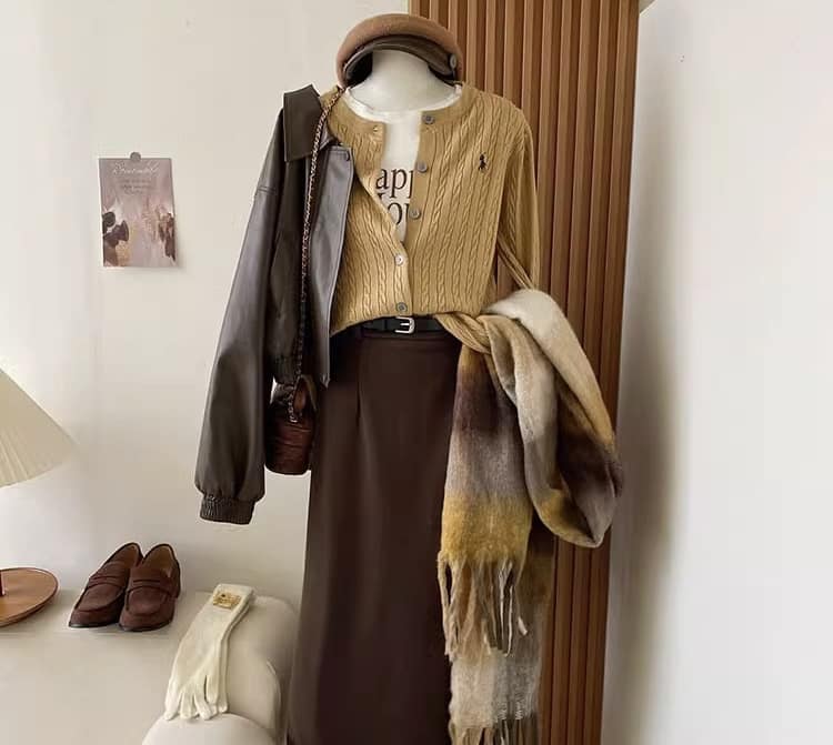 百搭溫暖羊毛針織開衫