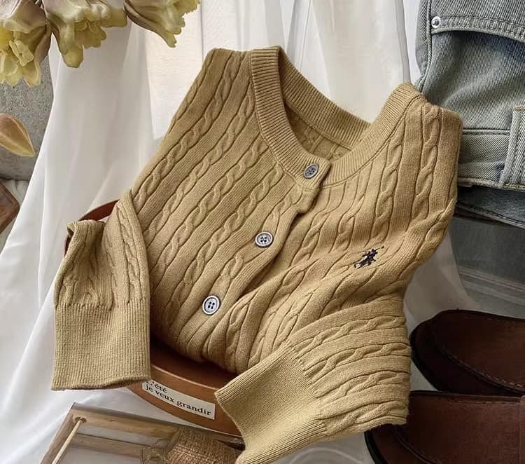 百搭溫暖羊毛針織開衫