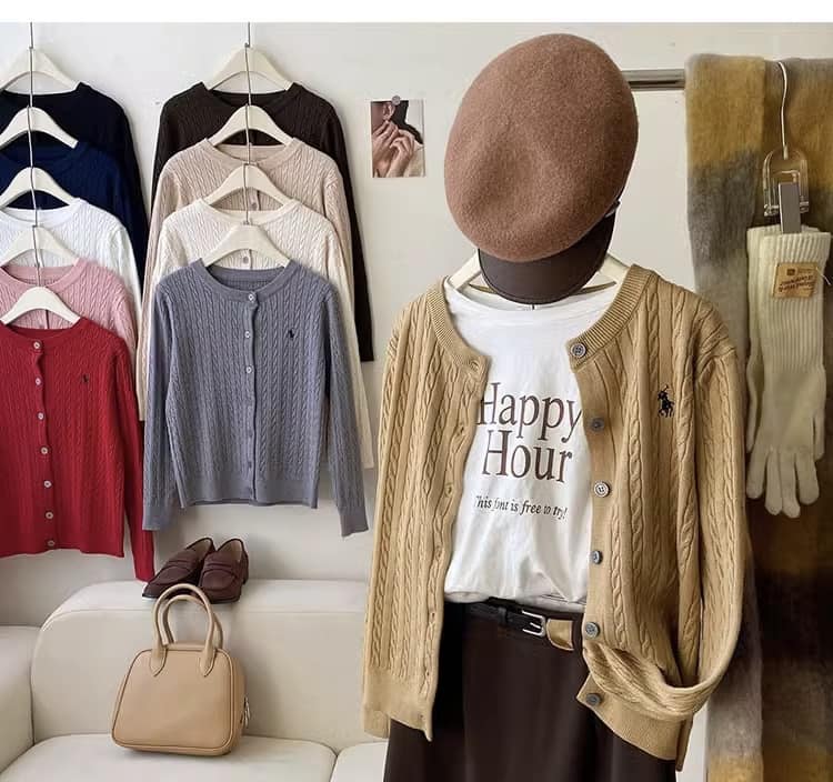 百搭溫暖羊毛針織開衫