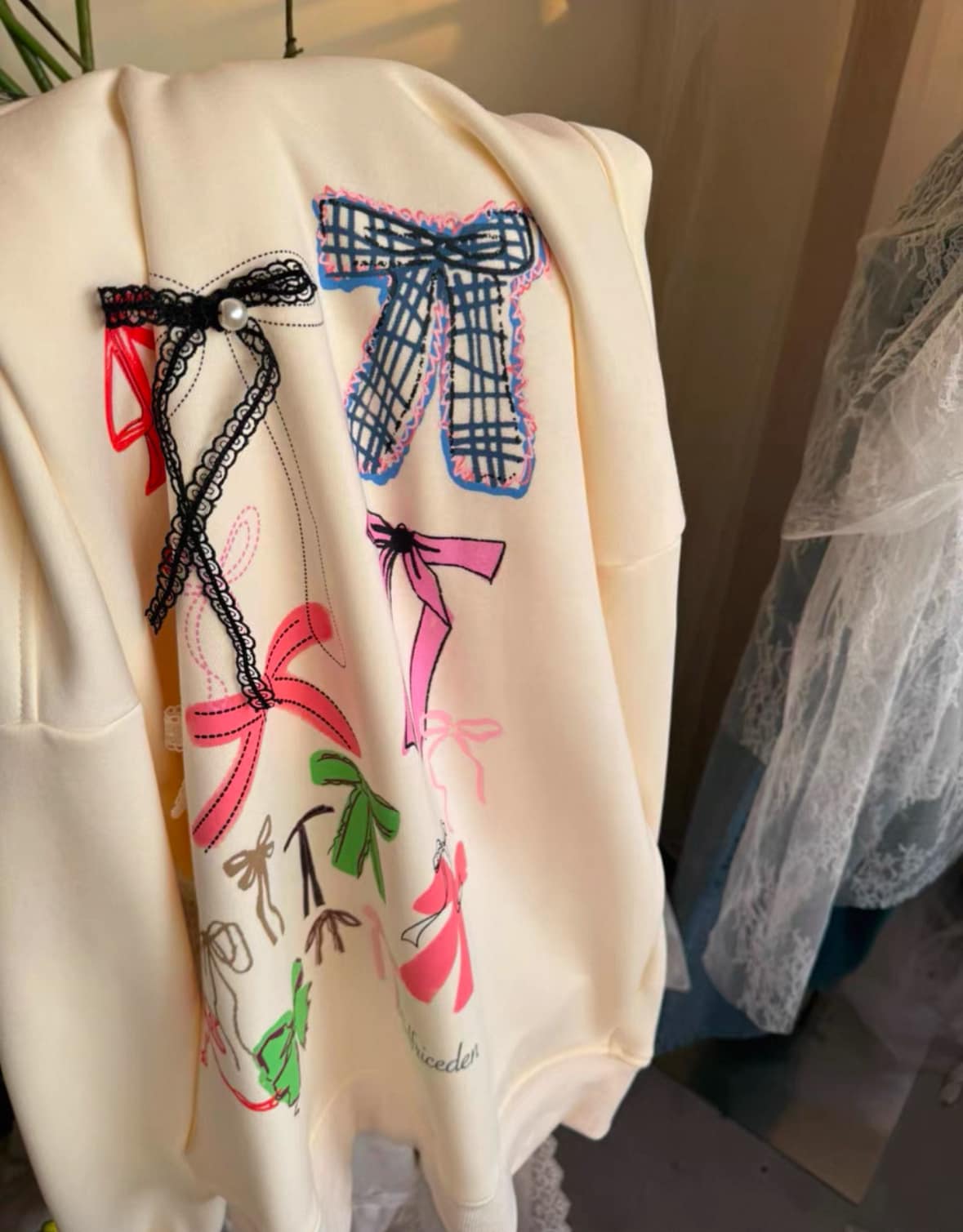 美國Aelfric Eden 正版蝴蝶結連帽加絨衛衣