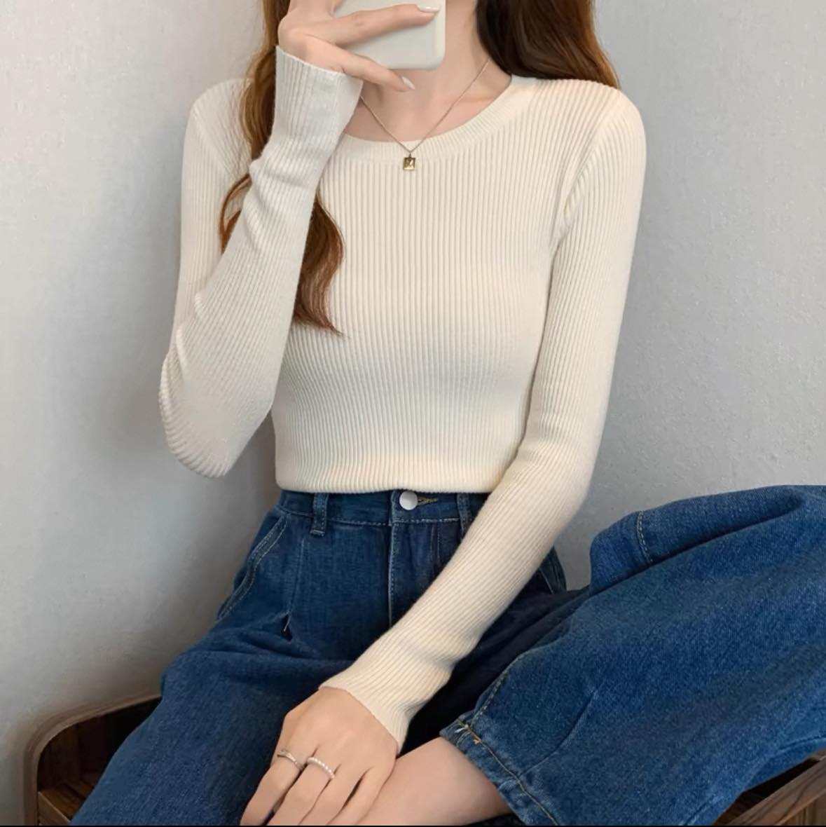 百搭修身針織衫
