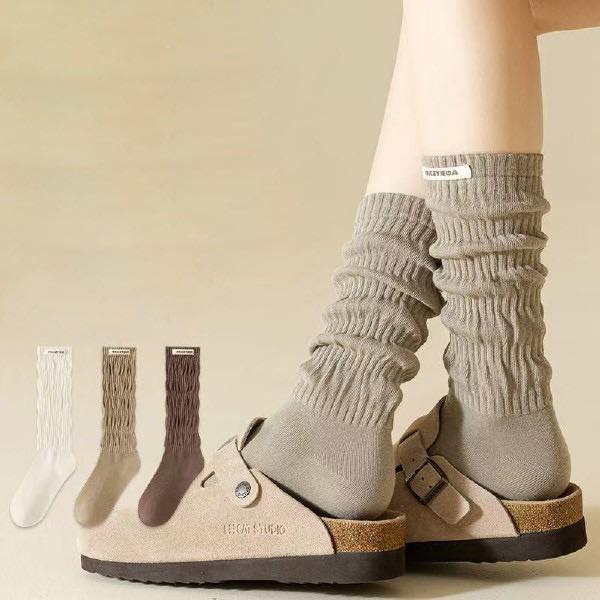 中筒堆堆襪6雙組