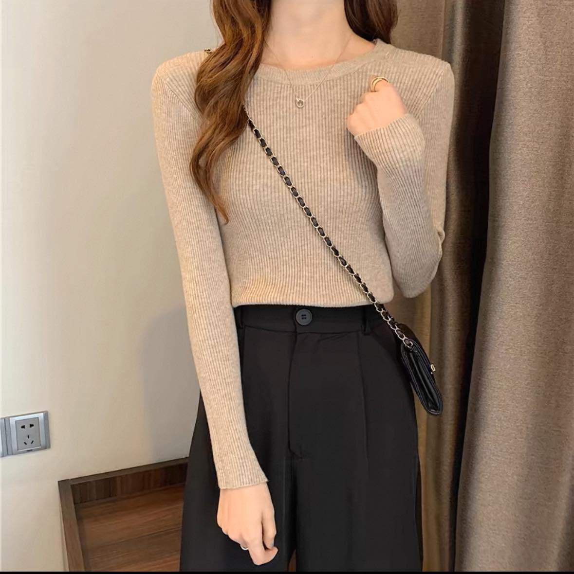 百搭修身針織衫