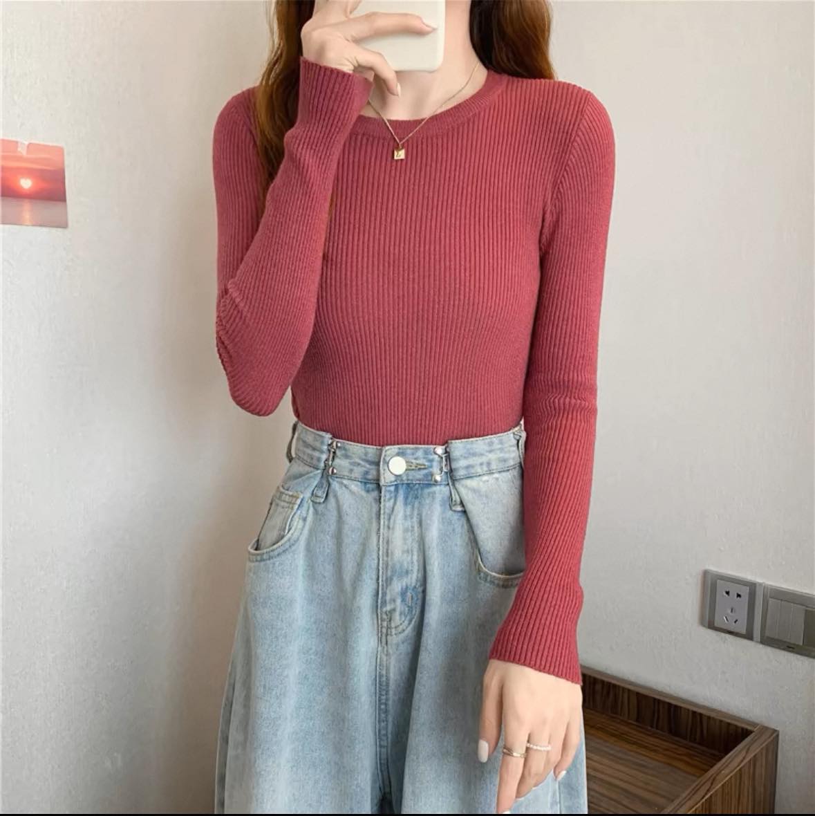 百搭修身針織衫