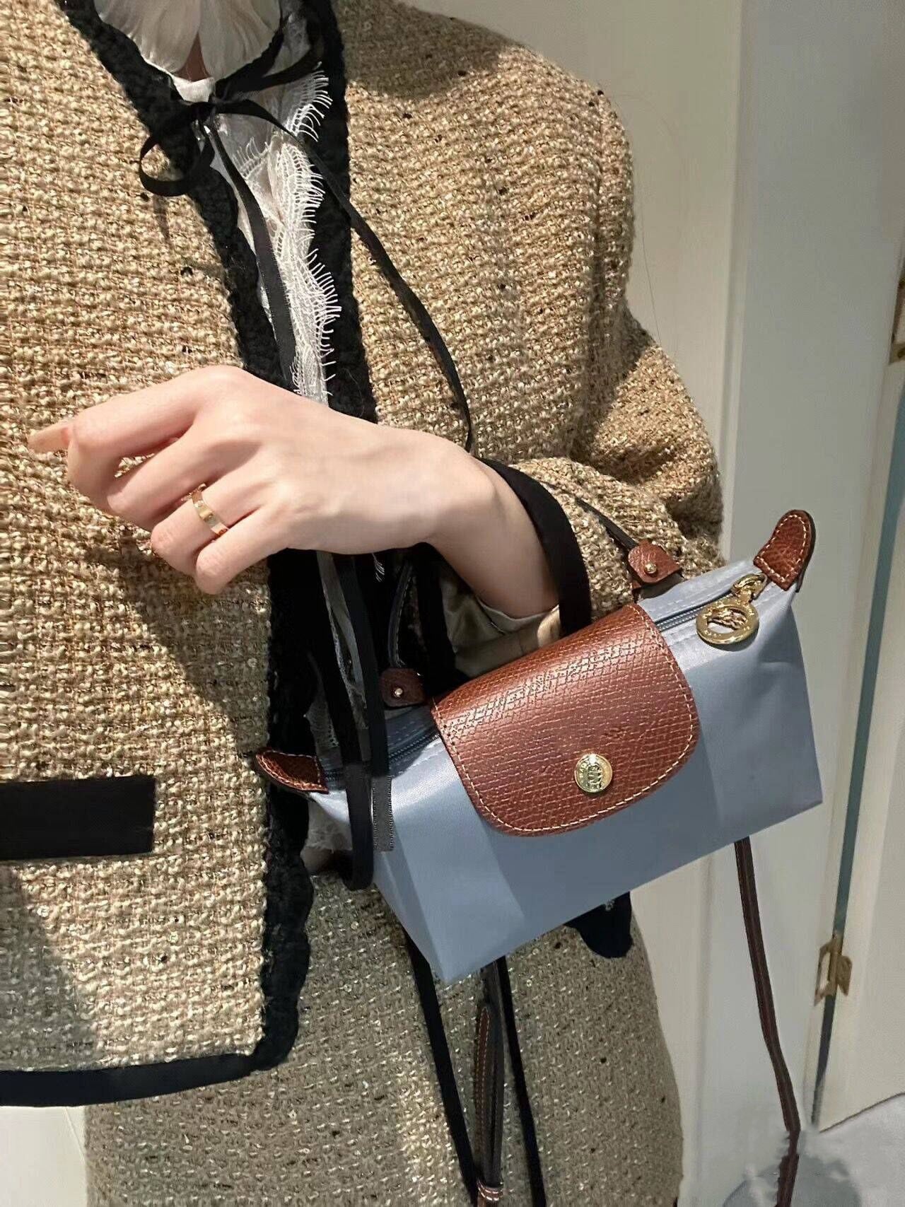 Longchamp｜迷你餃子兩用包（含肩帶)