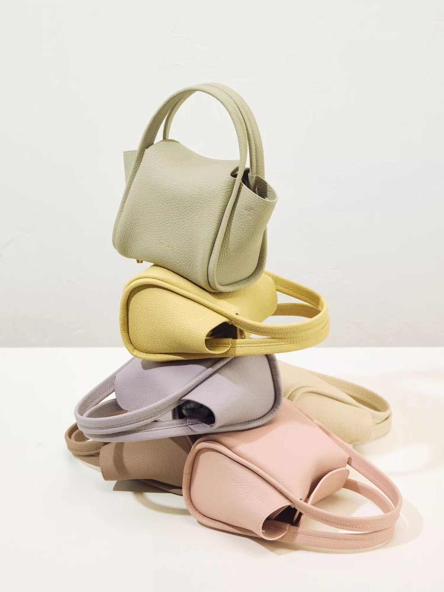 Songmont真皮（元寶包）菜籃子包