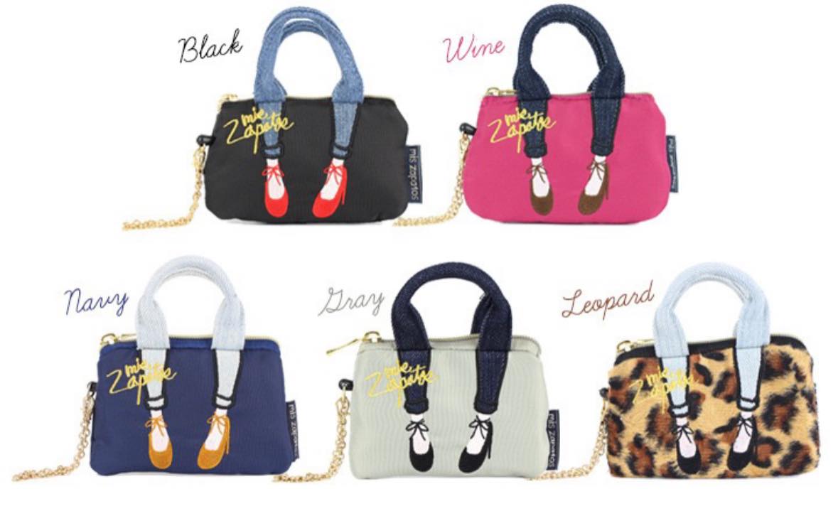 日本新品Mis zapatos 綁帶高跟鞋票卡夾零錢包