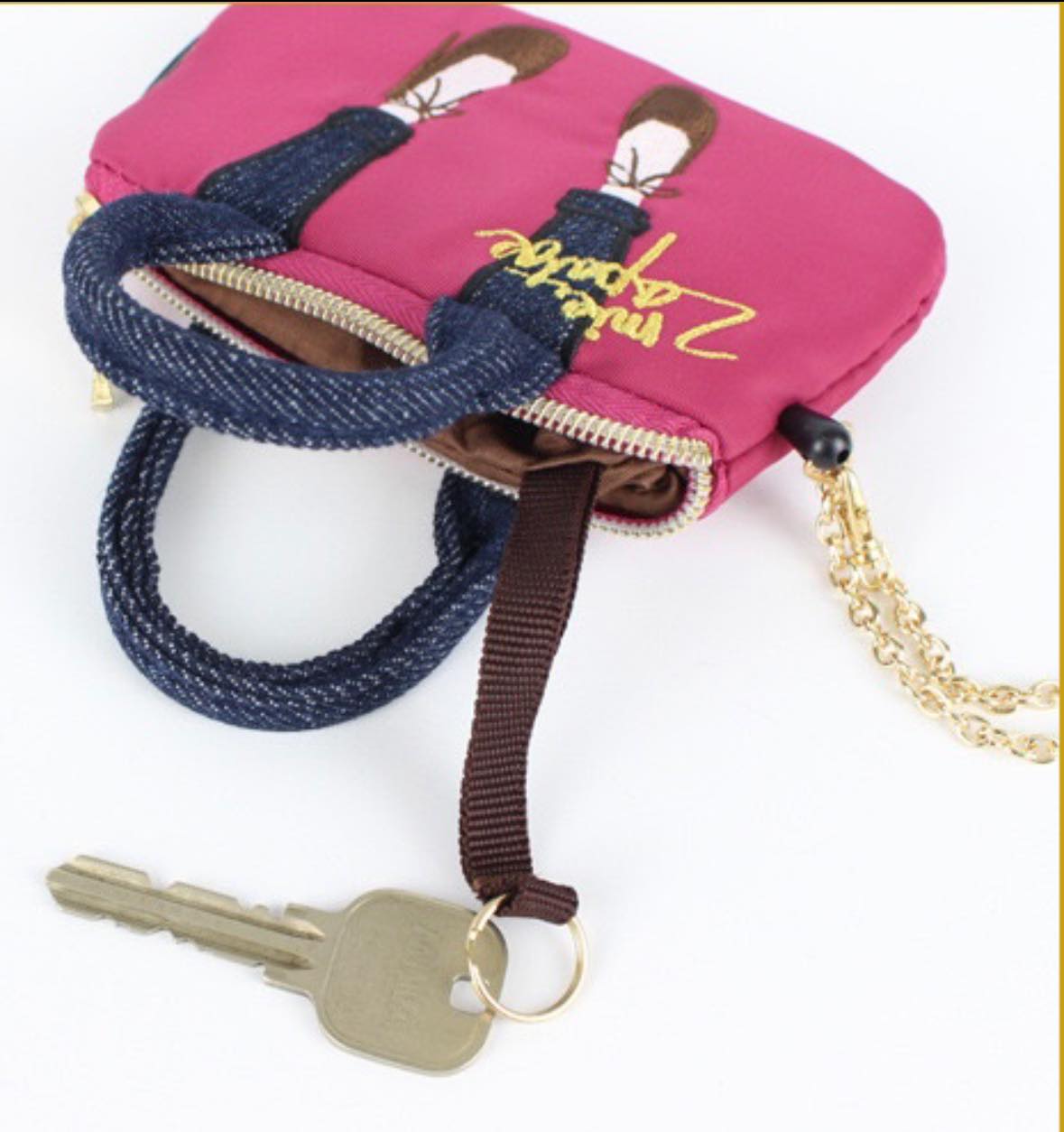 日本新品Mis zapatos 綁帶高跟鞋票卡夾零錢包