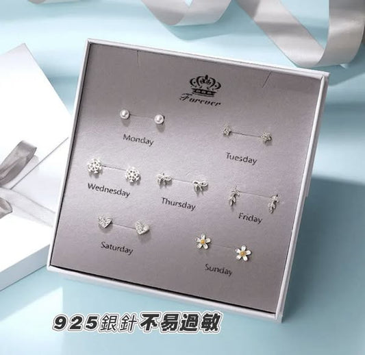 日本閃耀A WEEK耳環禮盒