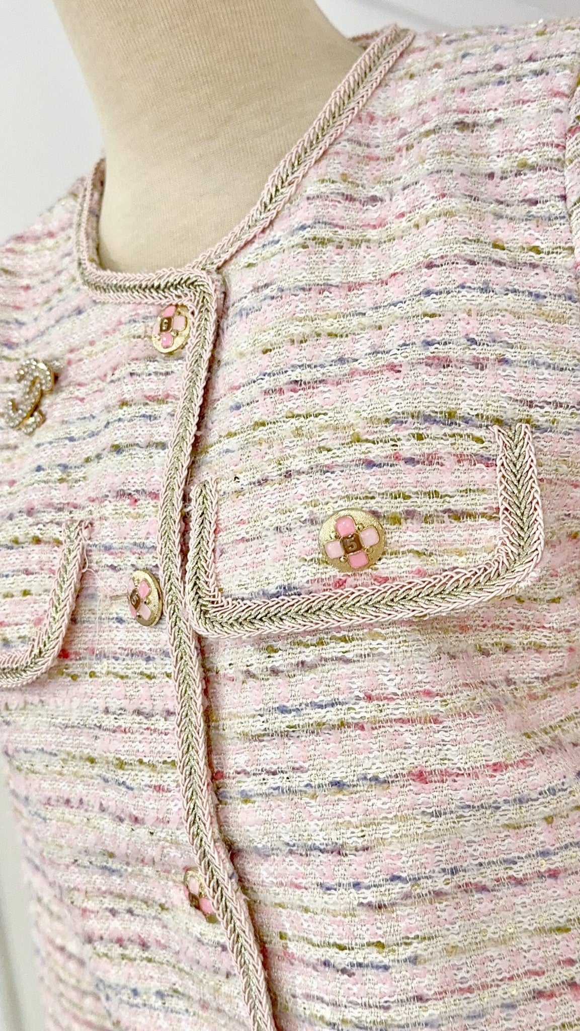 韓系小香風外套（含雙C胸針）