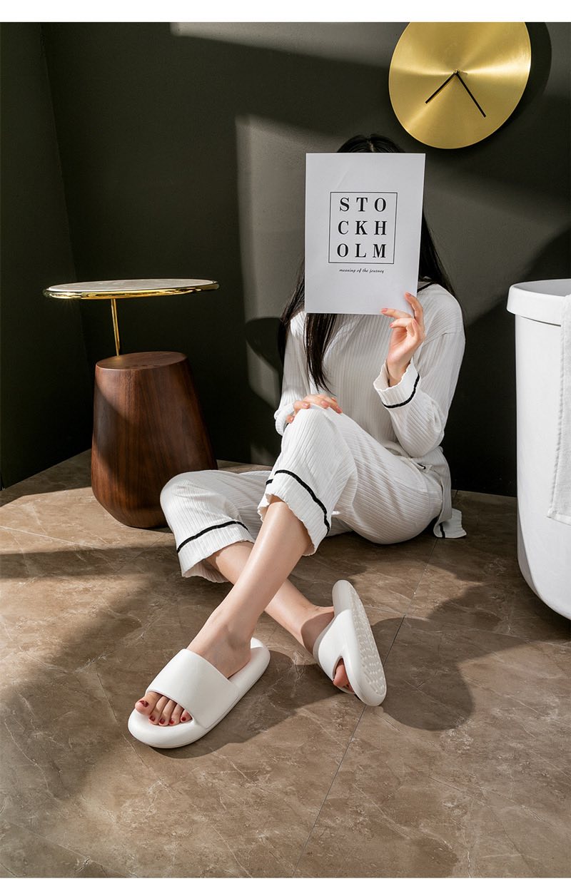 踩屎感EVA 厚底拖鞋