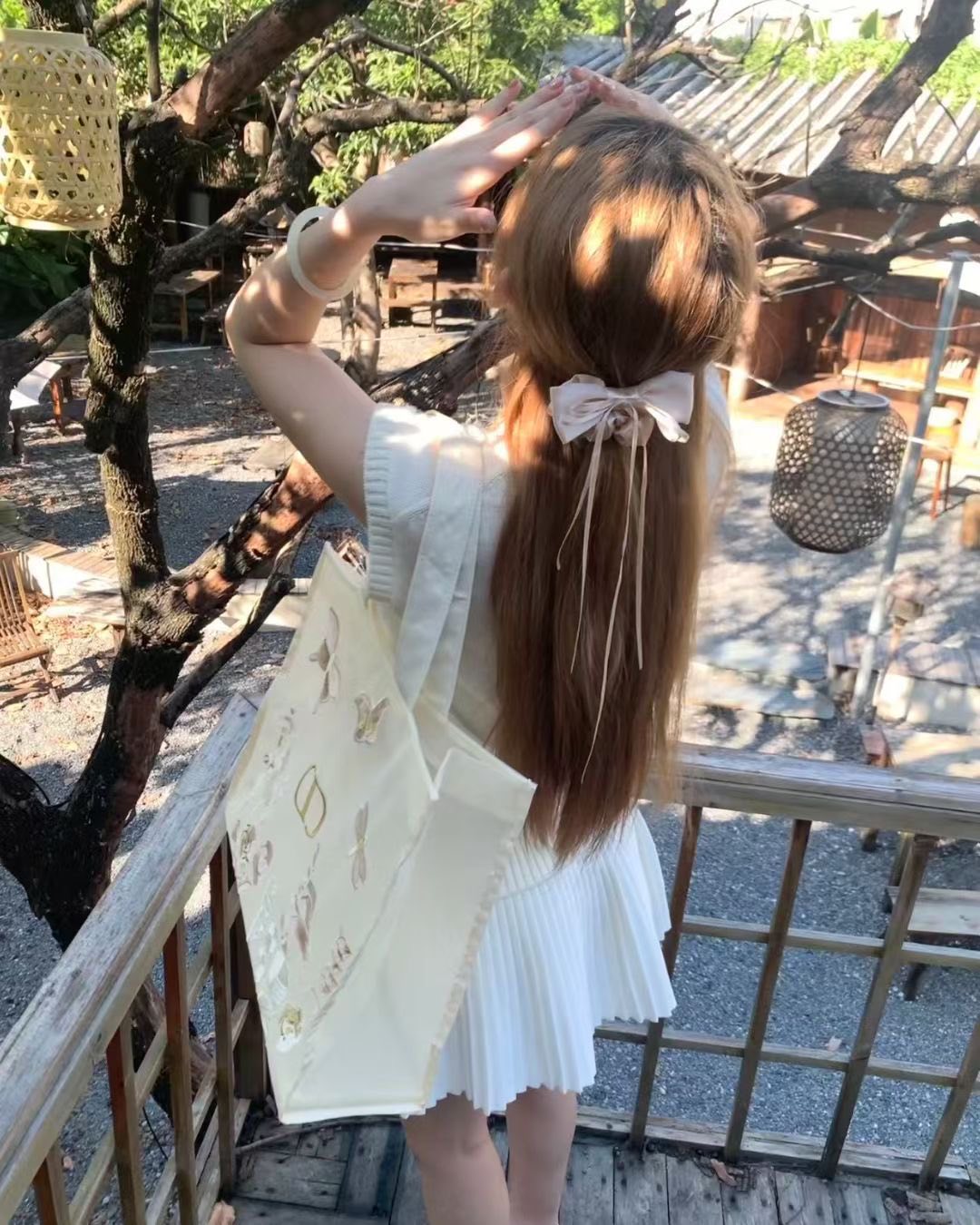 D*ior VIP限定立體刺繡托特包