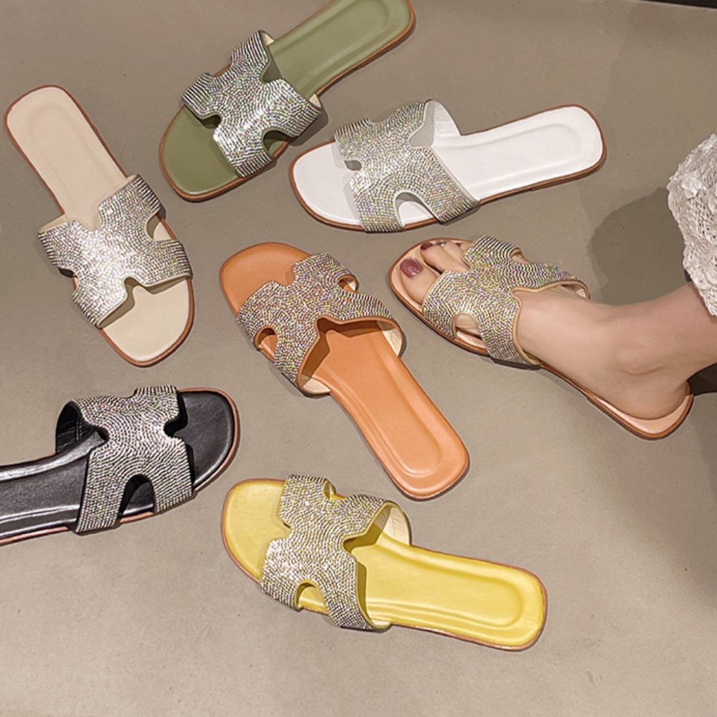 網紅同款鑽鑽H拖