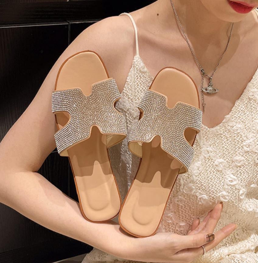 網紅同款鑽鑽H拖