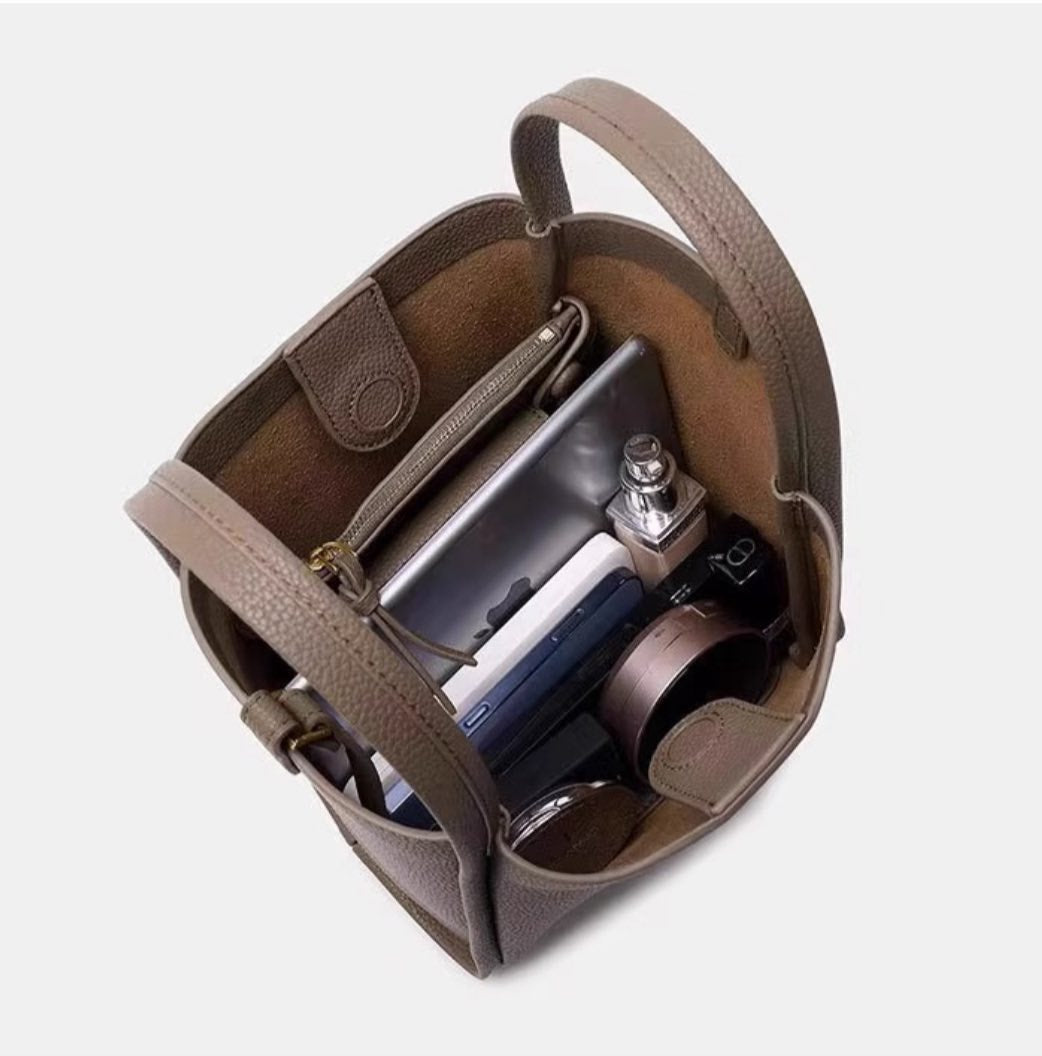 Songmont 真皮菜籃子水桶包