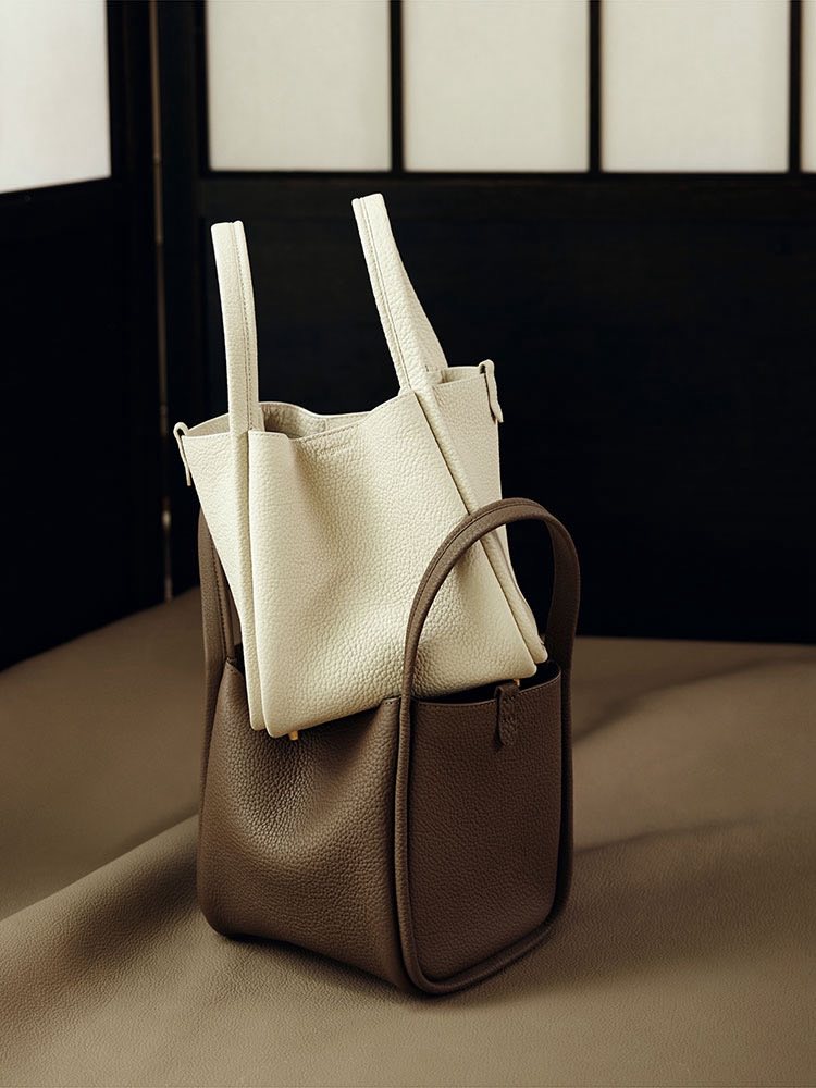 Songmont 真皮菜籃子水桶包