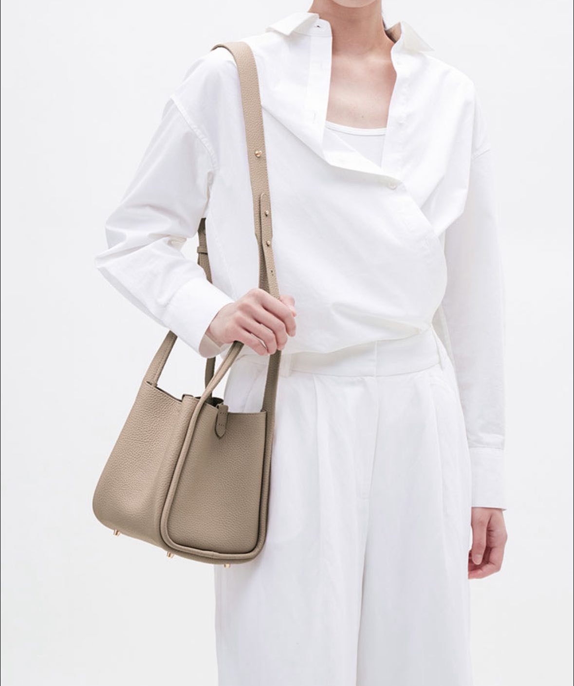 Songmont 真皮菜籃子水桶包