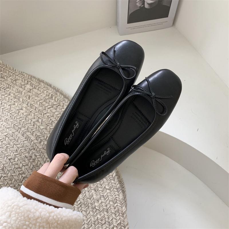 𝙎𝙪𝙥𝙚𝙧 𝙎𝙤𝙛𝙩日本2025超柔軟仿皮蝴蝶結單鞋