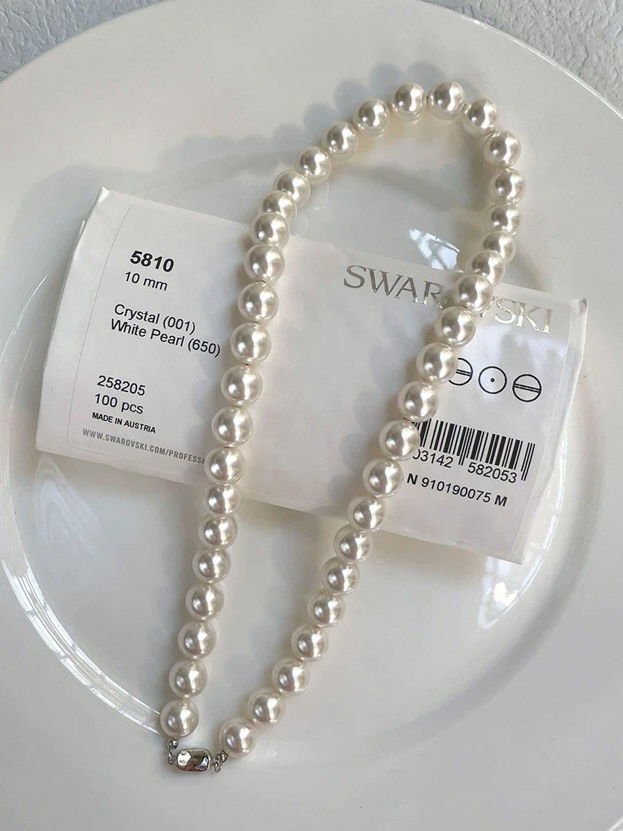 施華家正圓珍珠項鍊