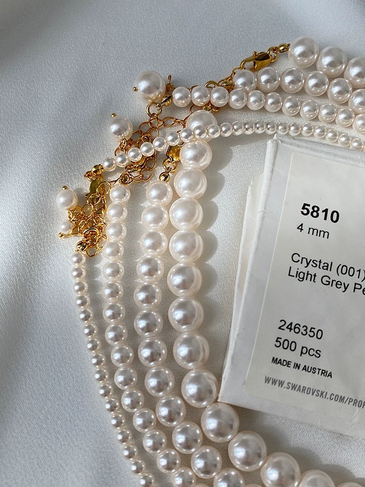 施華家正圓珍珠項鍊