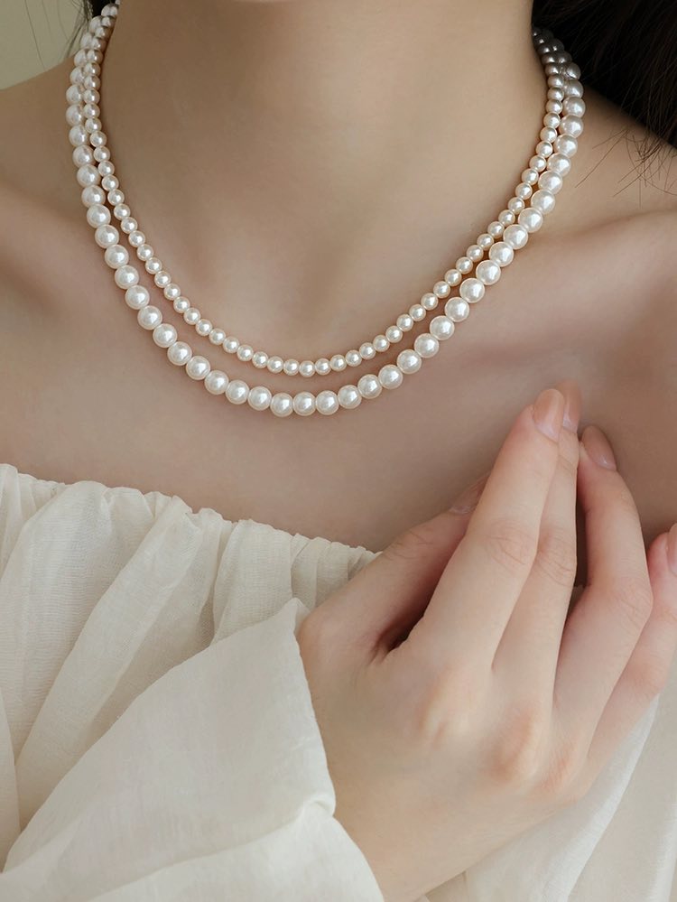 施華家正圓珍珠項鍊