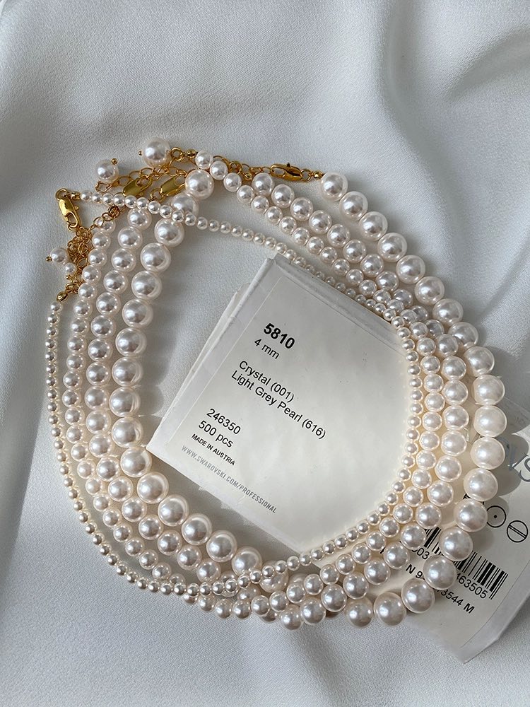 施華家正圓珍珠項鍊