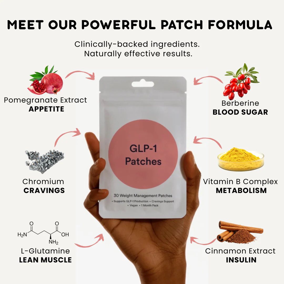 𝗚𝗟𝗣-𝟭爆紅的瘦身貼片30片/包