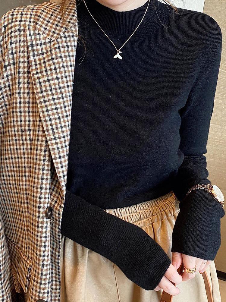 反季限量優惠!ZAR*A羊絨半高領打底衫