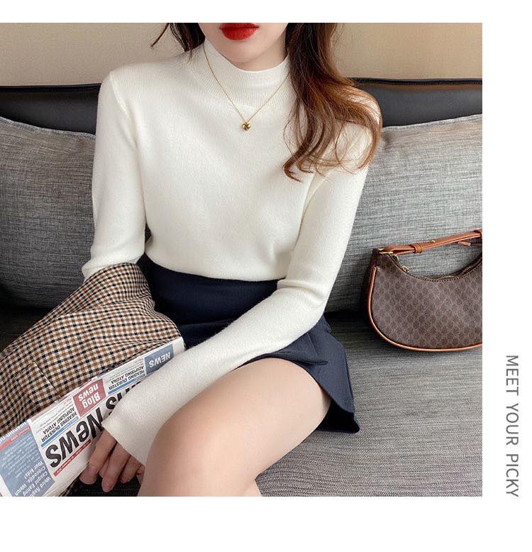 反季限量優惠!ZAR*A羊絨半高領打底衫