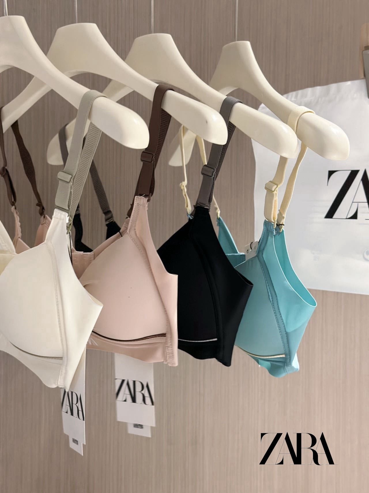 ZARA全新升級款-撞色無痕內衣