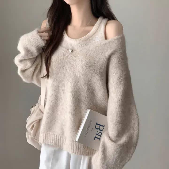 韓風 INS 簡約慵懶假兩件