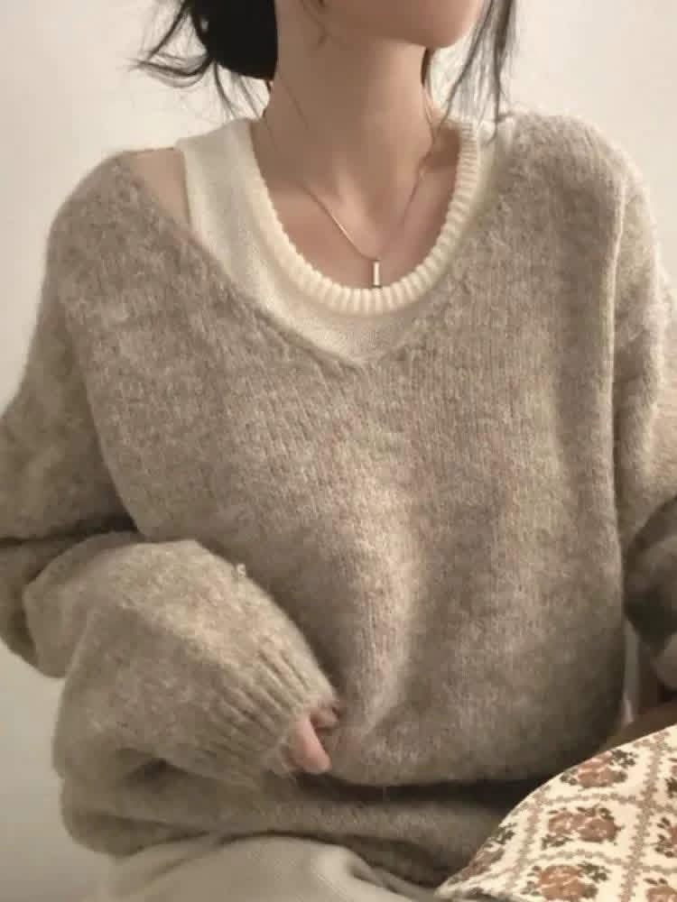 韓風 INS 簡約慵懶假兩件