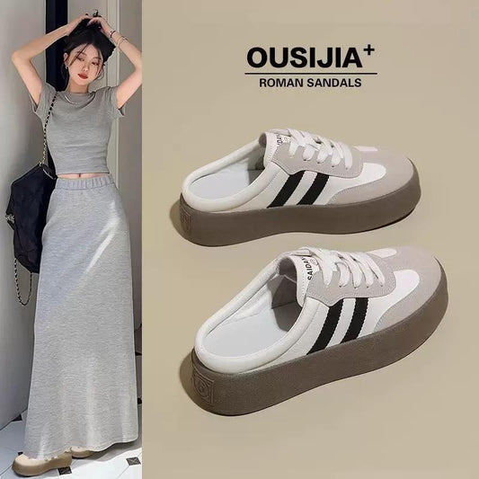 厚底德訓穆勒鞋