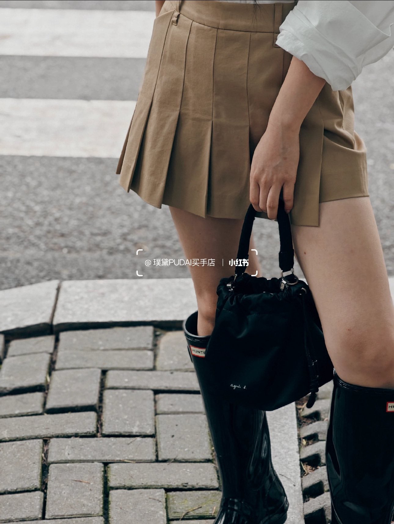 agnes.b 雜誌附錄兩用索繩包