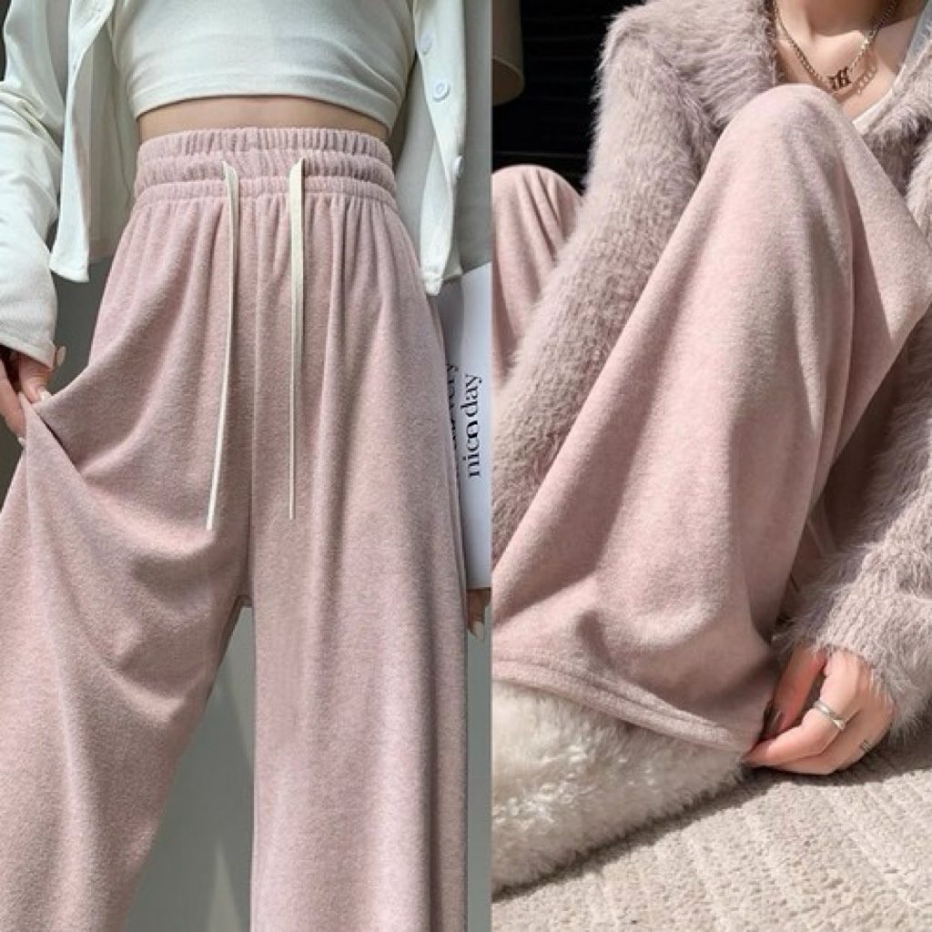 ZARA 軟綿羊絨雲朵毛巾褲