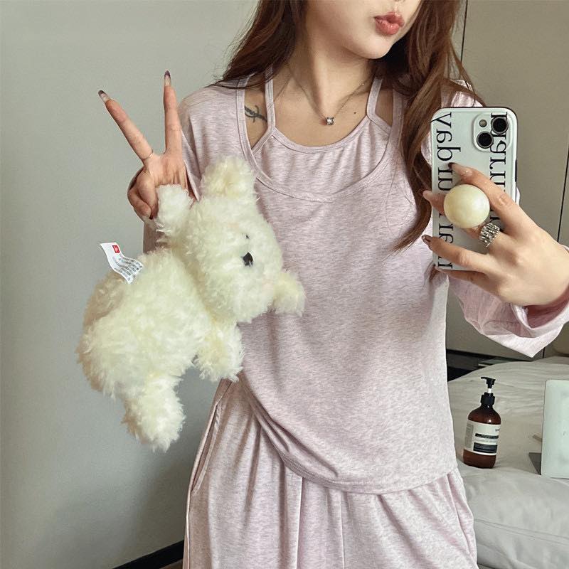 法式兩件居家服套裝