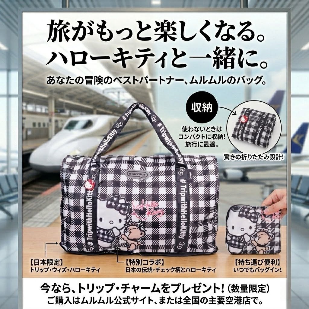 日本限定 Hello Kitty 聯名款旅行包
